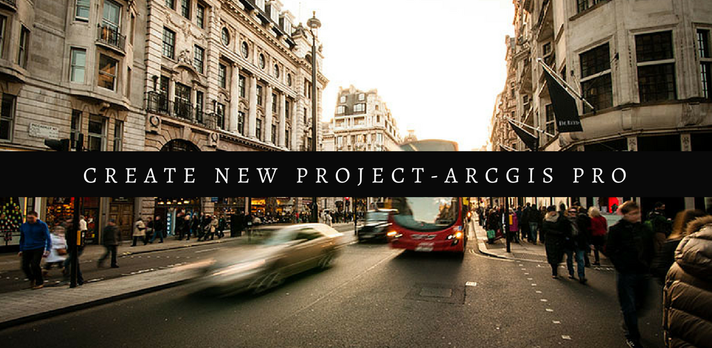 create new project arc gis featured