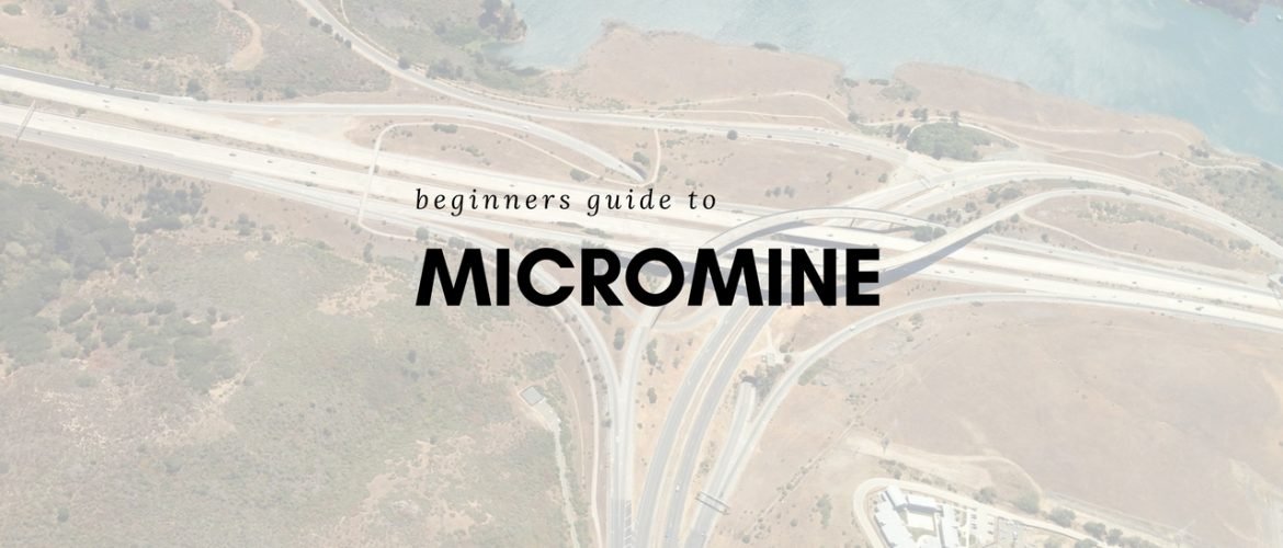 micromine tutorial