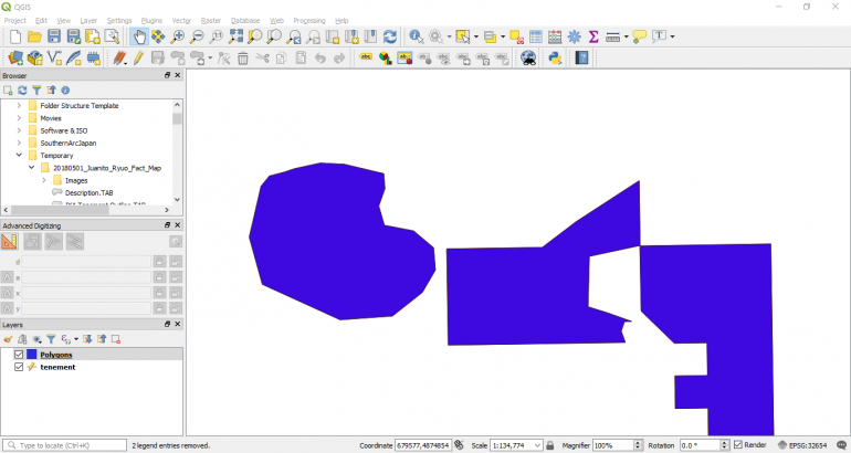 How to convert polyline to polygon on QGIS 3.0 - GIS Tutorial