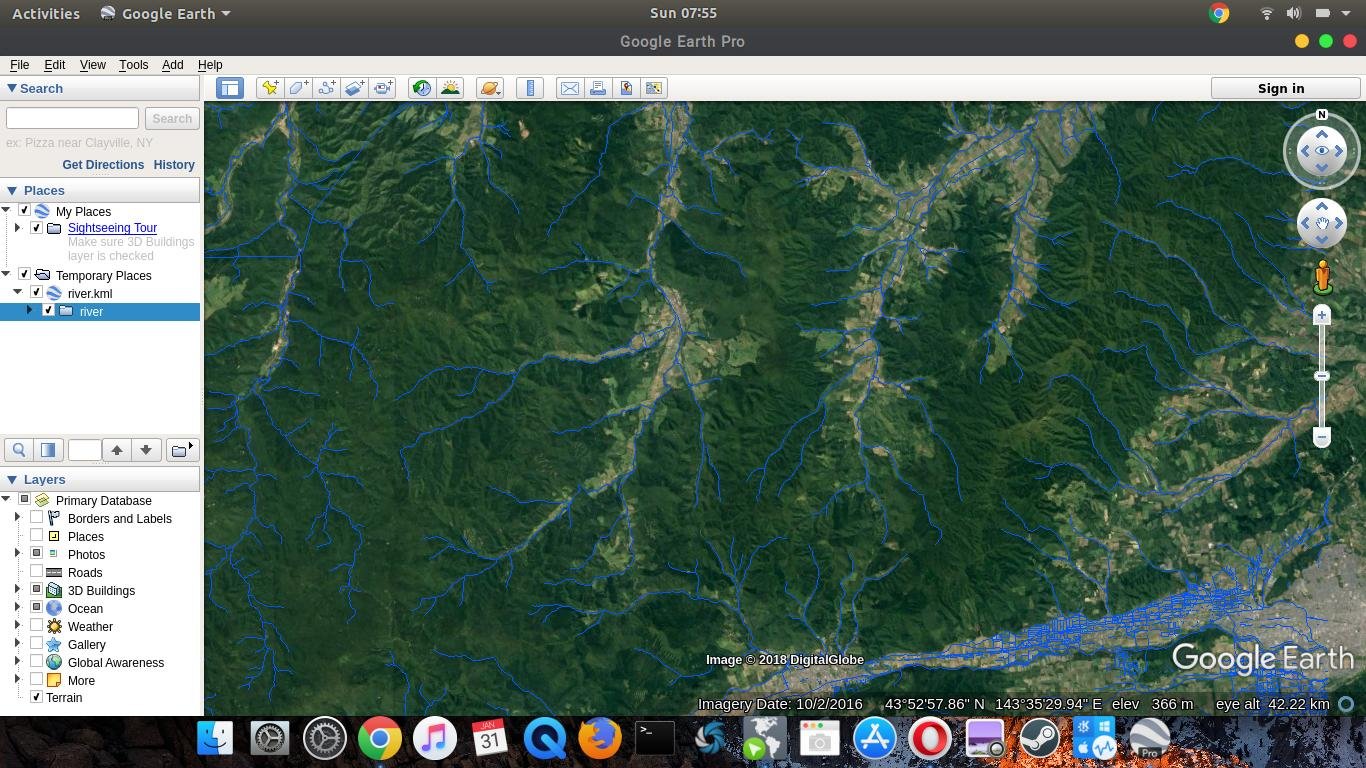 export kml for google earth pro satellite