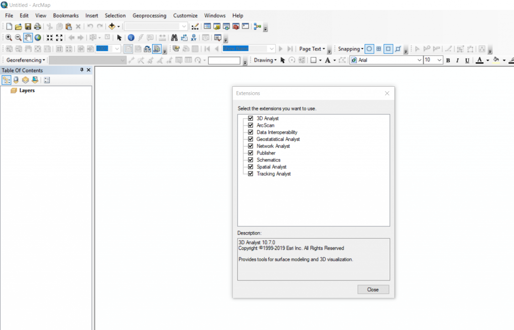 change projection arcmap