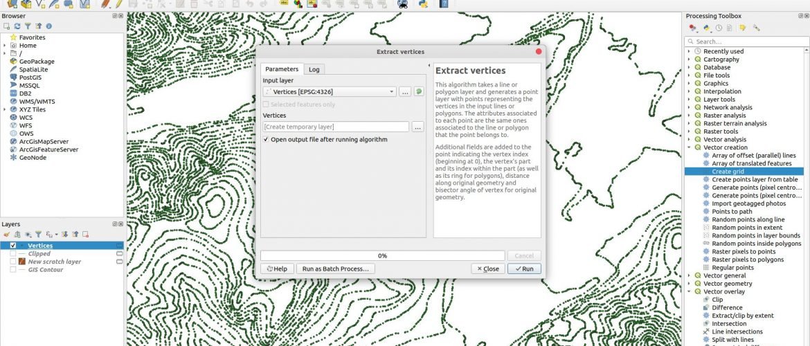 extract-verticle-in-qgis