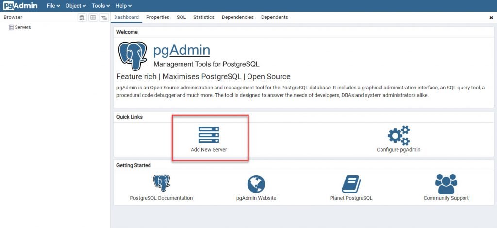 pgadmin 4 create new user