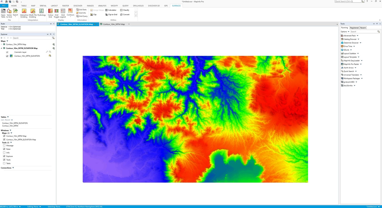 Surface Grid Free Gis Tutorial