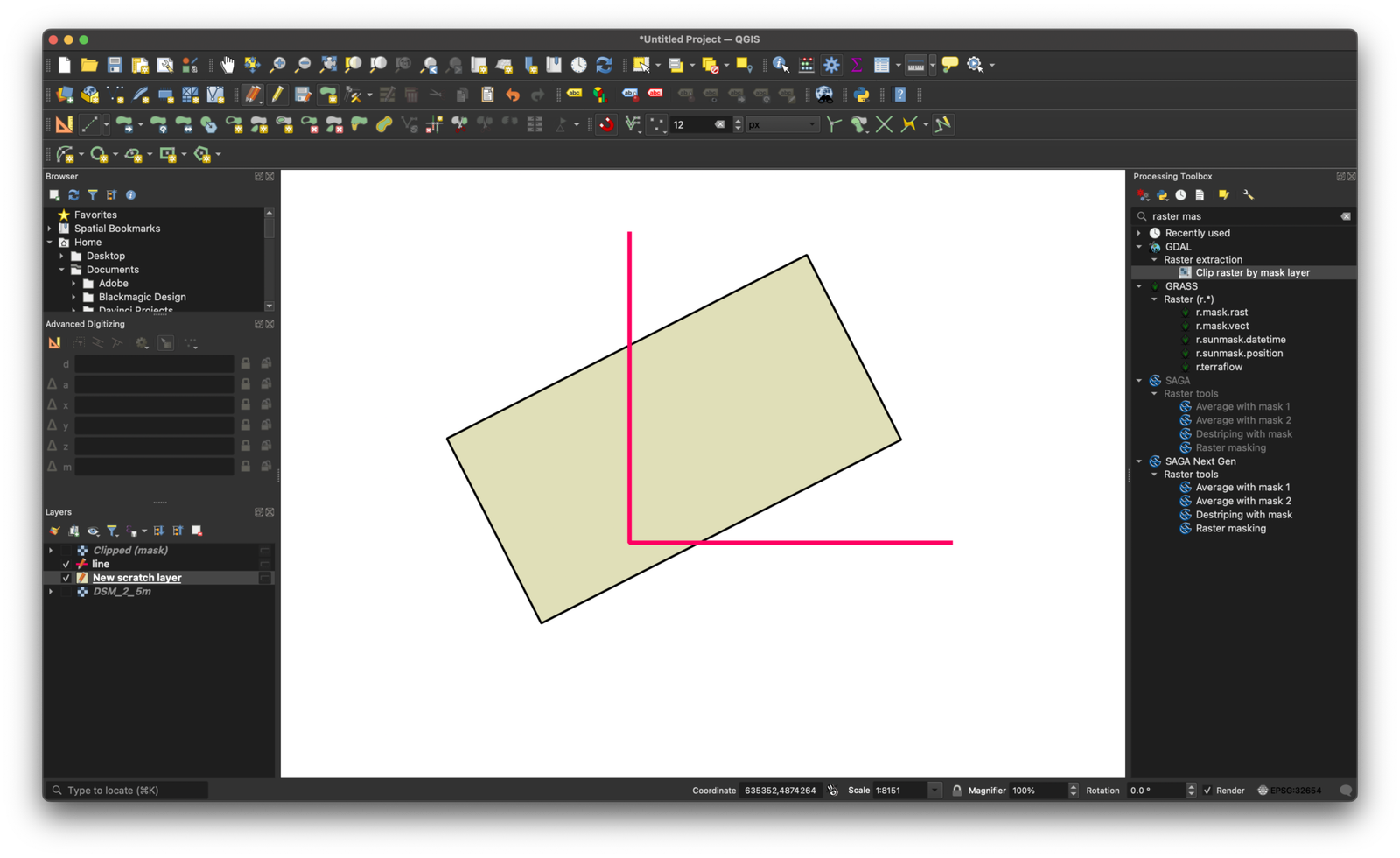 How to Create a Perfect Straight Line in QGIS - GIS Tutorial