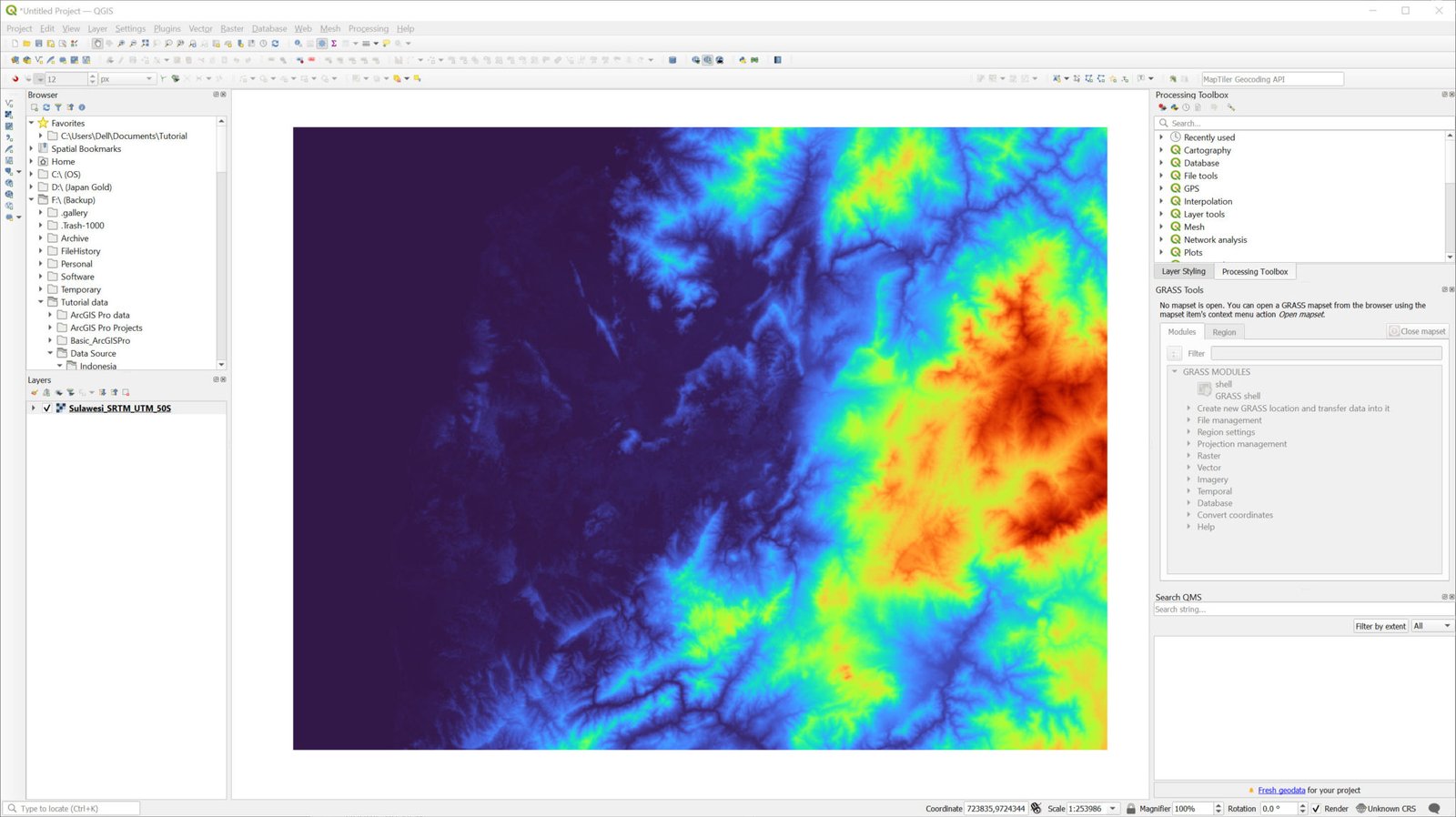 How to Get Point Elevation from Surface Grid on QGIS - GIS Tutorial